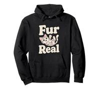 Fur Real Animal Lover Pet Owner Statement Pullover Hoodie