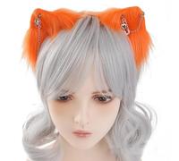Fur- Wolf Kitten C0sp1ay Party Cartoon C0sp1ay Ha110ween Cartoon Role Play Costume Proms Party Live Show Headwear
