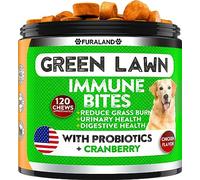 FURALAND Grass Burn Spot Chews for Dogs - Dog Pee Lawn Spot Saver Caused by Dog Urine - Grass Treatment Rocks - DL-Methionine + Digestive Enzymes - Dog Urine Neutralizer for Lawn - Soft Treats