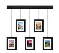 FURAOMEILI Black Gallery Picture Frame Set of 5, 5x7 Inch Collage Photo Frames, Use Wall Mount Display Frames for Entryway Stairwell Bedroom Home Decor