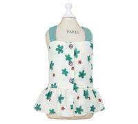 Furbabycare Elegant Princess Dog Sweety Style Sling Dress with Bow for Small, Extra Small Dog Teddy, Pug, Chihuahua, Shih Tzu, Yorkshire Terriers G-Green S