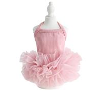 Furbabycare Elegant Princess Dress Tutu Queen Style with Bowknot for Small, Extra Small Dog Teddy, Pug, Chihuahua, Shih Tzu, Yorkshire Terriers B-Pink XS