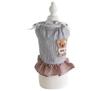 Furbabycare Elegant Princess Dress Tutu Queen Style with Bowknot for Small, Extra Small Dog Teddy, Pug, Chihuahua, Shih Tzu, Yorkshire Terriers C-Brown M