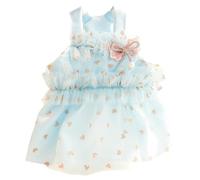 Furbabycare Elegant Sling Princess Dress Tutu Queen Style for Small, Extra Small Dog Teddy, Pug, Chihuahua, Shih Tzu, Yorkshire Terriers H-Blue XL