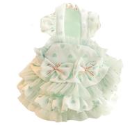 Furbabycare Elegant Sling Princess Dress Tutu Queen Style for Small, Extra Small Dog Teddy, Pug, Chihuahua, Shih Tzu, Yorkshire Terriers D-Green XL