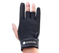 FURBBION Bowling Gloves for Men and Women, Non-Slip Grip and Wrist Support, Adjustable and Comfortable Fit for Improved Bowling Performance - L