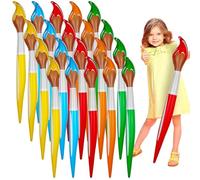 Furbeko 20 Pcs 41.3 Inch Giant Inflatable Paint Brushes Large Blow up Paintbrush Tall Large Jumbo Props Back to School Graduation Hanging Decor for Birthday Party Favors Classroom Supplies,5 Colors