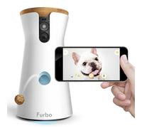 Furbo Dog Camera: Full HD Wifi Pet Camera with 2-Way-Audio, Treat Tossing, Night Vision and Barking Alerts, Designed for Dogs, Works with Amazon Alexa