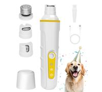 FURBONA Dog Nail Grinder with Enhanced LED Light - Super Quiet, 2-Speed, USB-C Rechargeable, LED Smart Display, 3 Grinding Options, Pet Nail Trimmer for Dogs Cats and All Pet Sizes