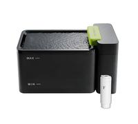 Furbulous True Clean-Drinking Automatic Water Dispenser with Ultrafiltration, 316 Stainless Steel & BPA-Free Tray, 3.3L/112oz Large Bowl, Two-Mode Fountain for Cat/Medium Dog/Pet (Black, Upgraded)