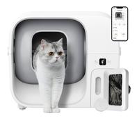 FURBULOUS [TÜV Certified High-Quality] World's 1st Auto Pack & Seal Litter Box: Zero Odor, No-Pinch Structure & Safe Guard, App Control & Trash Bag Auto-Refill, Anti-Urine Leakage, Large Capacity for 