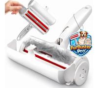 FurBuster Pro™ Roller Pet Hair Remover, Reusable Lint Roller for Dog & Cat Hair, No Adhesive, for Furniture, Couch, Carpet, Car Seats, Rugs & Bedding, Portable, Eco-Friendly, Original Size, Black