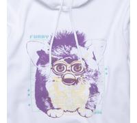 Furby Blue Print Hoodie - White - M