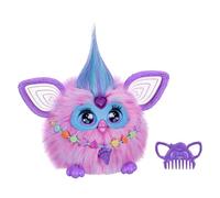 Furby Cotton Candy Pink & Blue Interactive Plush Toy, 15 cm