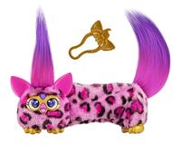Furby DJ Furblet Kitt-Ee-Luv Interactive Plush Toy with Stretchy Body, Music & Silly Sound Effects, Singing Talking Collectible with Keychain Clip, Works with Furby 2023, Toys for Girls & Boys 6+