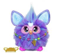 Furby Electronic Plush Toy with Sounds for Kids, Plush Toys, Interactive Talking Furby Collectible, 15 cm/6 inch, Soft to the Touch, Purple