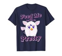 Furby Feed Me And Tell Me I'm Pretty Cute Logo Portrait T-Shirt