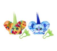 Furby Furblets 2-Pack, Mini Friends Pix-Elle & Ooh-Koo, 45+ Sounds Each, Music & Furbish Phrases, Electronic Plush Toys, Multicolor & Blue/White, Ages 6+