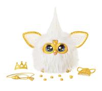 Furby Gold Glam Interactive Plush Toy with Crown, Beads, Comb & 600+ Responses, Premium Voice-Activated Talking Toy with Lights, Music & Dance, Collectible Plush Pet Gift for Girls & Boys Ages 6+