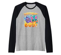 Furby It's My Birthday Happiest Dancing Purple Furby Raglan Baseball Tee
