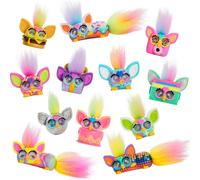 Furby Minis Collectible Figures 12-Pack with Changing Eyes & Hair Tufts