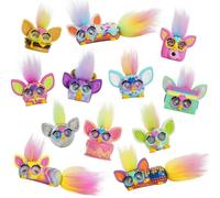 Furby Minis Collectible Figures 12-Pack with Changing Eyes & Hair Tufts