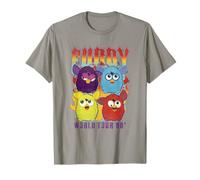 Furby Vintage Classic World Tour Rainbow Neon Rock Poster T-Shirt