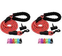 Furdreams 1.5m (5ft) Slip-On Dog Lead - One-Size-Fits-All Leash with Soft Padded Handle & Highly Reflective Threads - Durable & Weather Resistant Climbers Rope for Dogs - Waste bag dispenser included