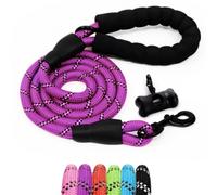 Furdreams 1.5M 5Ft Slip On Dog Lead One Size Fits All Leash With Soft Padded Handle & Highly Reflective Threads