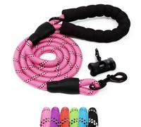 Furdreams 1.5m (5ft) Slip-On Dog Lead - One-Size-Fits-All Leash with Soft Padded Handle & Highly Reflective Threads - Durable & Weather Resistant Climbers Rope for Dogs - Waste bag dispenser included