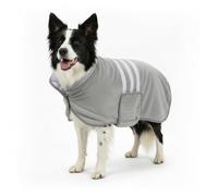 FurDreams Dog Drying Coat - Super Absorbent Microfiber Robe for Quick Results - Soft, Cozy Jacket with Secure Fit - Lightweight, Durable Towel for Home, Grooming & Travel - Size XXL