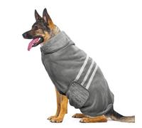 FurDreams Dog Drying Coat XXL- Super Absorbent Dog Towel Robe for Dogs - Soft & Cozy Dog's Drying Robe with Comfortable Fit - Durable Towels for Dogs at Home, Grooming & On-the-Go