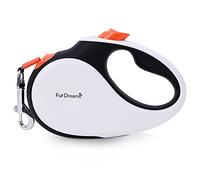 FurDreams Nylon Dog Lead - 5m (15kg/33lbs), Retractable Dog with Lock Button, Heavy Duty Extendable Lead, Anti-Tangle Leash with Comfortable Handle, Multiple Colours & Sizes upto 15kg