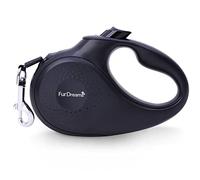 FurDreams Nylon Dog Lead - 5m (50kg/110lbs), Retractable Dog with Lock Button, Heavy Duty Extendable Lead, Anti-Tangle Leash with Comfortable Handle, Multiple Colours & Sizes upto 50kg