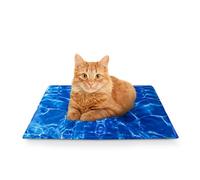 FurDreams Pet Cooling Mats - Self Cooling Mat Bed for Dogs, Cats to Prevent Overheating During Rest & Sleep - Heat Absorbing & Waterproof Gel Pillow Pad to Keep Cool in Summer - Patterned (44x64cm)