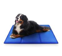 FurDreams Pet Cooling Mats - Self Cooling Mat Bed for Dogs, Cats to Prevent Overheating During Rest & Sleep - Heat Absorbing & Waterproof Gel Pillow Pad to Keep Ice Cool in Summer - Plain (140 x 90cm)