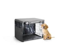 Furdreams Premium Cover For 24 Inch Dog Crate Polyester With Pvc Coating, Two Rolling Doors & Windows (Small)