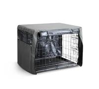 Furdreams Premium Cover for 42 Inch Dog Crate - Polyester with PVC Coating, Two Rolling Doors & Breathable Mesh Windows - Easy Installation & Machine Washable - Cage Cover for Puppy Training (XLarge)