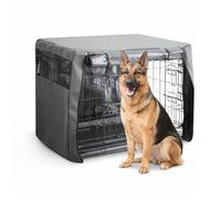 Furdreams Premium Cover for 48 Inch Dog Crate - Polyester with PVC Coating, Two Rolling Doors & Breathable Mesh Windows - Easy Installation & Machine Washable - Cage Cover for Puppy Training (XXLarge)