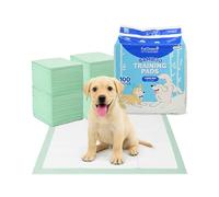 FurDreams Puppy Training Pads - 100pk- Super Absorbent Bamboo, Odour Locking & Multi-Layered, Leak Proof, Quick Dry, Scented Attractant Disposable Mats for Dogs Pee Wee Piddle - 60 x 90 cm