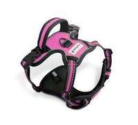 Furdreams Secure Padded Dog Harness, Comfortable No Choke Vest With Reflective Strips, Non Restrictive Fit, 4 Adjustable Straps,