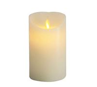 furein Real Wax LED Candles, with LED Flame, 3 Sizes, Natural Wax Colour, Home, Restaurant, Office, Office, Office, Romantic and Warm Atmosphere, No Real Flame, Safe (10 x 7 cm)