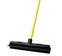 FURemover Original Indoor Pet Hair Rubber Broom with Carpet Rake and Squeegee, Disassembles for Easy Storage