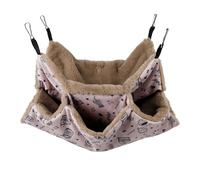 Furetto Hammock - 3 Tier Warm Hammock, Hanging Bed for Small Animals | Ideal for Pigs, Chinchillas, Parrots, Sugar Robinars, Ferrets, Hamsters Provides Comfort Space