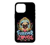 Furever Loved Pug Memorial Rainbow Bridge Case for iPhone 16 Pro Max