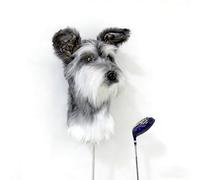 FurEverClone Dog Golf Head Cover, Fits 460CC/450CC/440CC Drivers, Premium Material, Protective, Perfect Golf Gift for Men Women Golfers (Schnauzer)