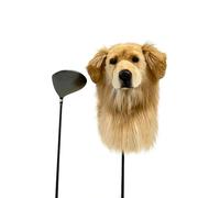 FurEverClone Golden Retriever Dog Golf Club Head Covers - Funny Animal Headcovers for Clubs with Plush Protection for Drivers & Woods | Golf Gifts for Men Women Dog Lovers