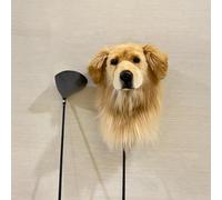 FurEverClone Golden Retriever Dog Golf Club Head Covers - Funny Animal Headcovers for Clubs with Plush Protection for Drivers & Woods | Golf Gifts for Men Women Dog Lovers
