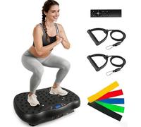 FURFAST Vibration Plate Exercise Machine, 6 Auto Modes/120-Levels Vibrating Plate for Lymphatic Drainage Weight Loss, 450lbs Capacity Whole Body Shake Plate for Women Men