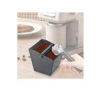 Furforstk Coffee Knock Box 800ml sage Knock Box, Coffee Grounds Knock Box with Removable Knock Lever Barista Accessories Black Coffee Machine Accessories, Coffee bin